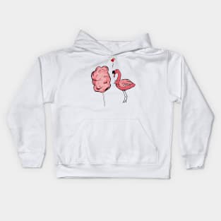 Flamingo Pink Lover Cotton Candy Kids Hoodie